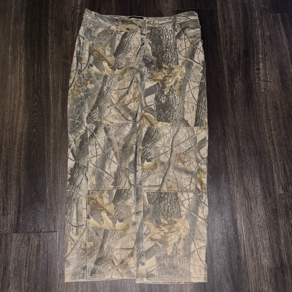 Vintage Y2k Outfitters Ridge Double Knee Camo Pants 38x32